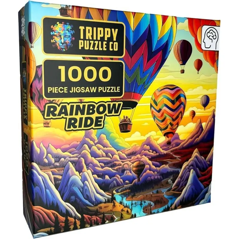 Trippy Puzzles: Rainbow Ride Puzzle (1000pc Jigsaw)