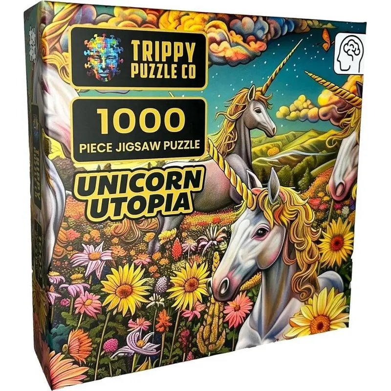 Trippy Puzzles: Unicorn Utopia Puzzle (1000pc Jigsaw)