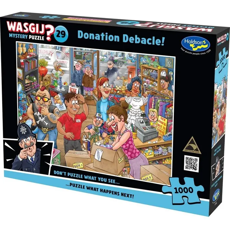 Wasgij Mystery #29: Donation Debacle Puzzle (1000pc Jigsaw)