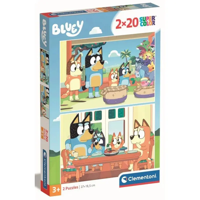 Clementoni: Bluey - Puzzles (2x20pc Jigsaws)
