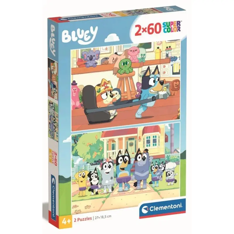 Clementoni: Bluey - Puzzles (2x60pc Jigsaws)