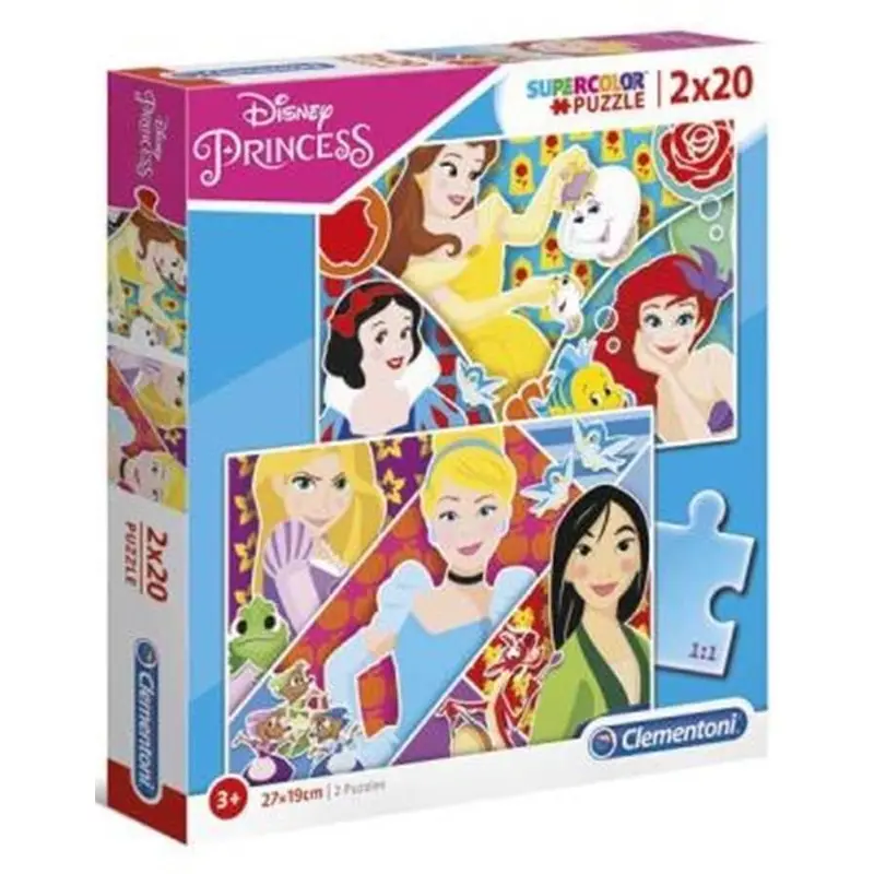 Clementoni: Disney Princess Maxi - Puzzles (2x20pc Jigsaws)