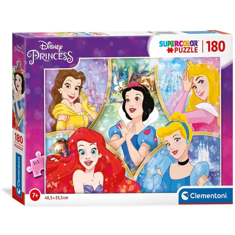 Clementoni Super Color: Disney Princess - Puzzle (180pc Jigsaw)