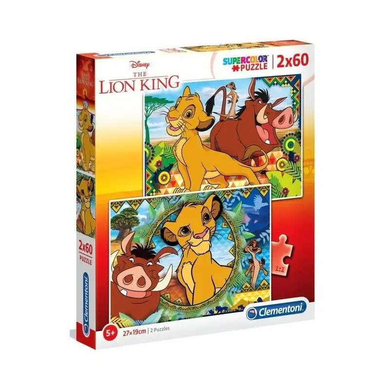 Clementoni: The Lion King - Puzzles (2x60pc Jigsaws)