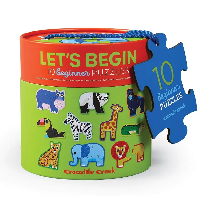 Crocodile Creek: Lets Begin Puzzle Canister - Jungle