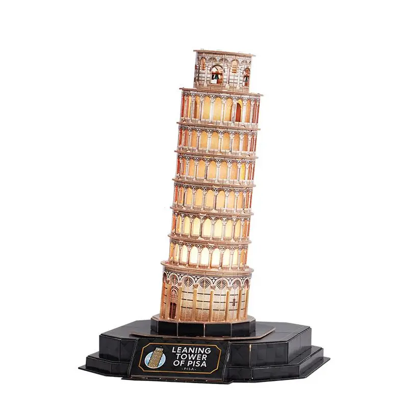 Cubic Fun: 3D Puzzle Leaning Tower of Pisa - Night Edition