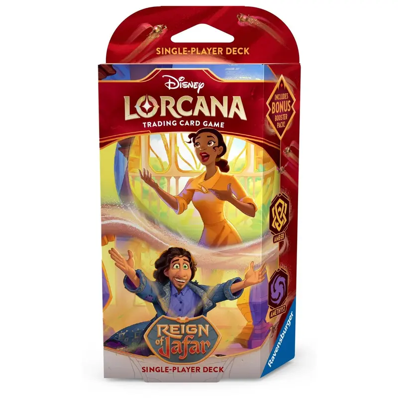 Disney's Lorcana: Reign on Jafar - Tiana & Bruno - Single-Player Deck (Amber/Amerthyst)
