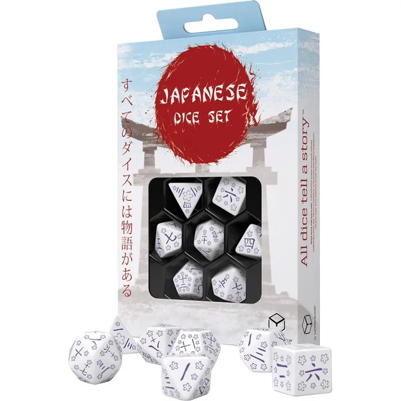 7ct JP Blue Star Lotus Dice Set
