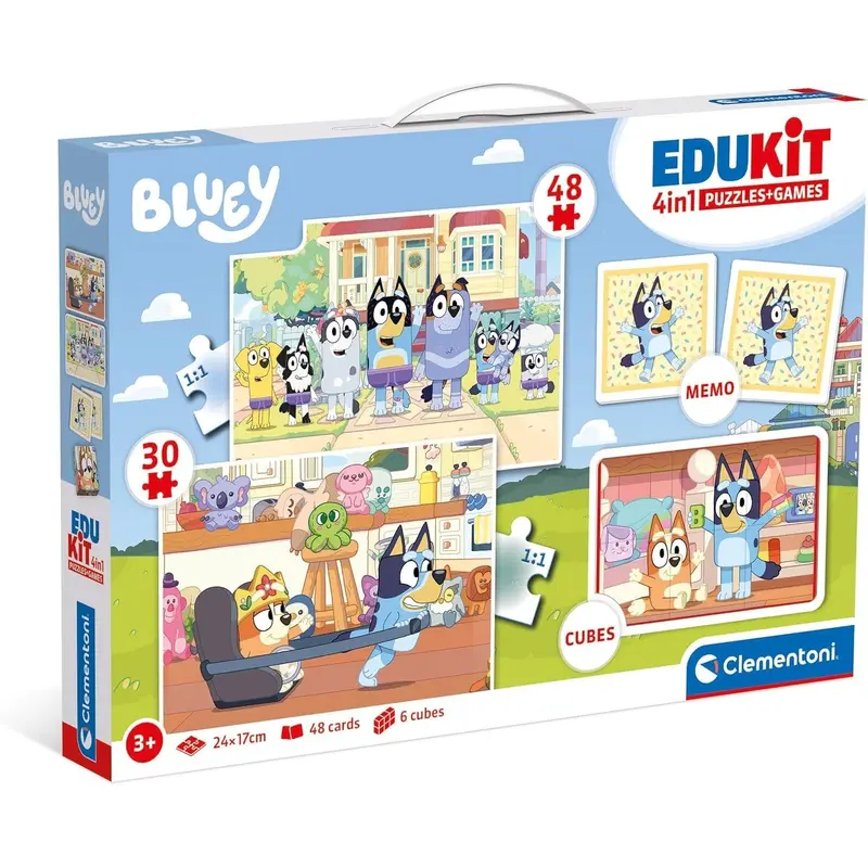 Edukit: Bluey - 4-in-1 (30, 48pc Jigsaw)