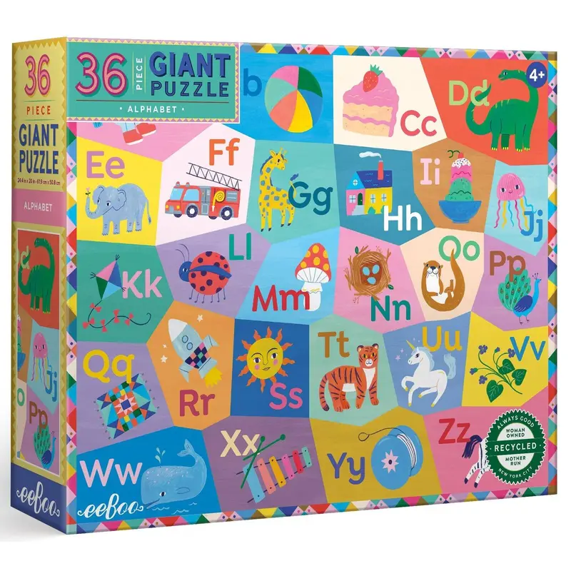 eeBoo: Alphabet - Giant Puzzle (36pc Jigsaw)