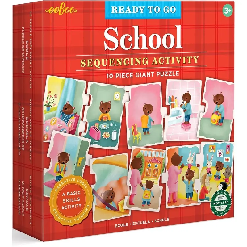 eeBoo: Ready to Go Puzzle - School