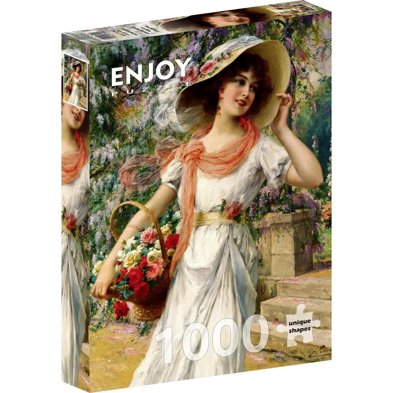 Enjoy Puzzle: Emile Vernon - The Flower Garden (1000pc Jigsaw)