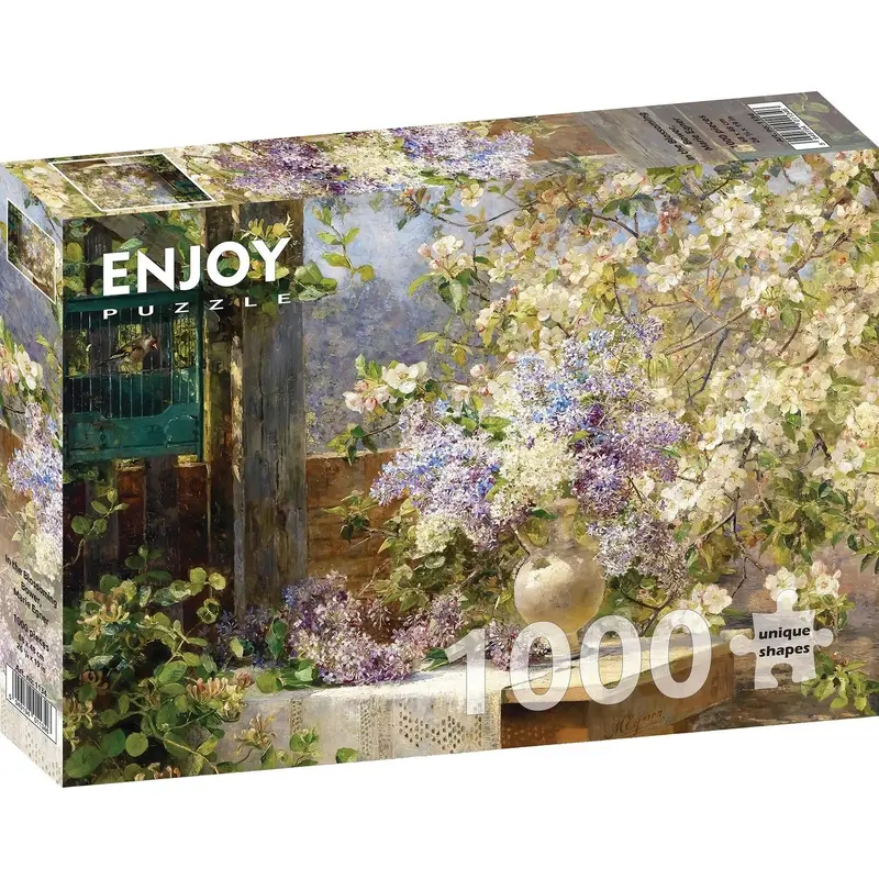 Enjoy Puzzle: Marie Egner - In the Blossoming Bower (1000pc Jigsaw)