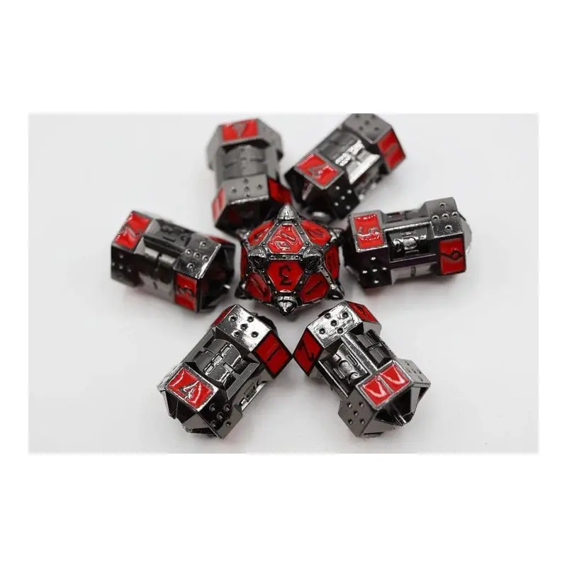 Foam Brain Games 7ct Metal CCG Dice Set Blood Moon