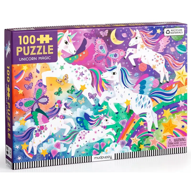 Mudpuppy: Unicorn Magic - 100 Piece Puzzle
