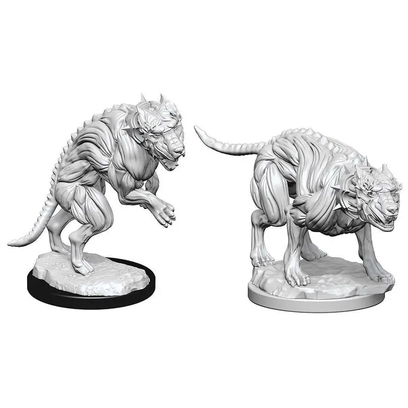 Pathfinder Deep Cuts: Unpainted Miniature Figures - Hell Hounds