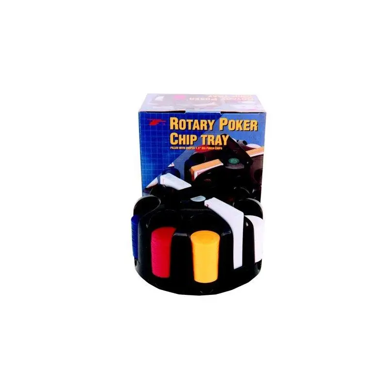 Plastic Chips 200 Piece in Rotary Tray