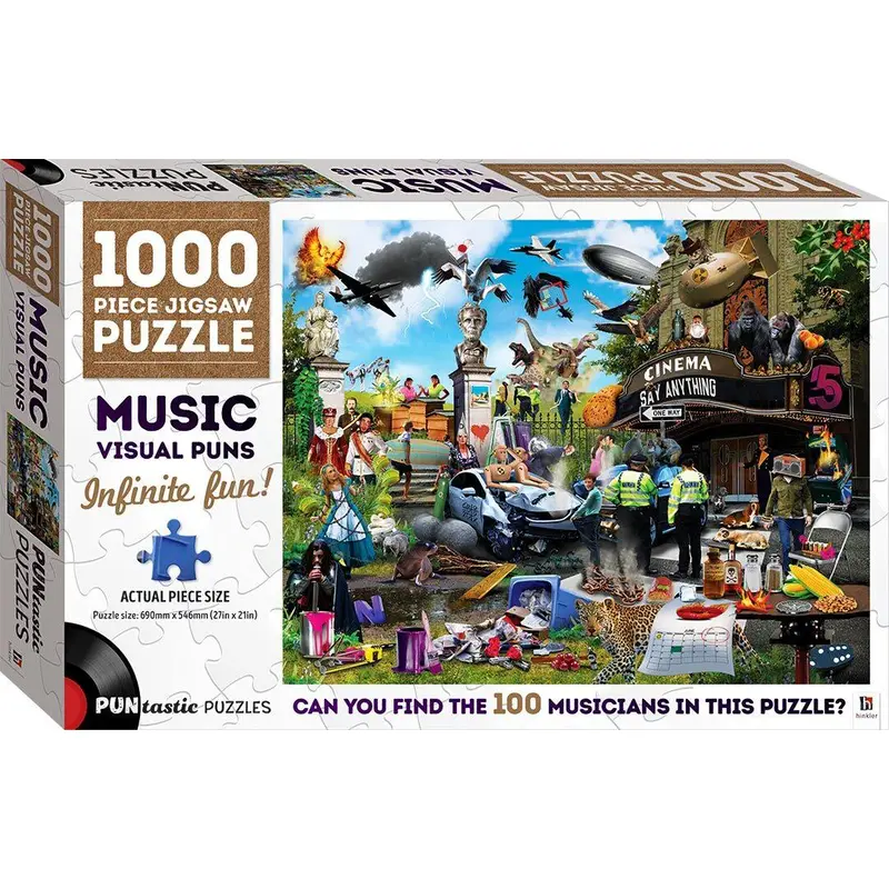 Puntastic Puzzles: Music Visual Puns (1000pc Jigsaw)