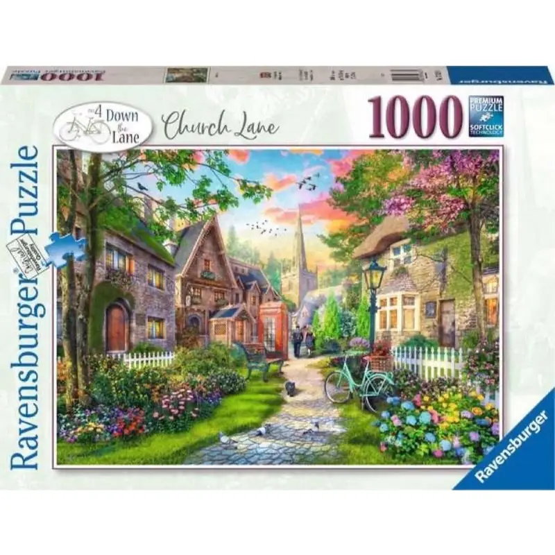 Ravensburger: Down the Lane - Church Lane Puzzle (1000pc Jigsaw)