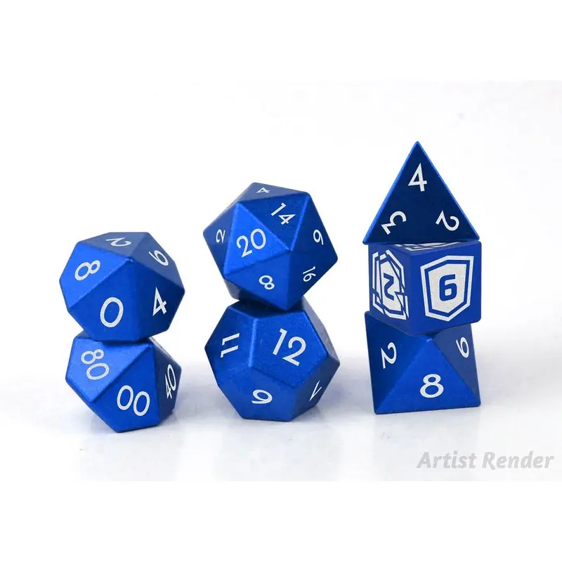 7ct Hold the Line Aluminum Dice