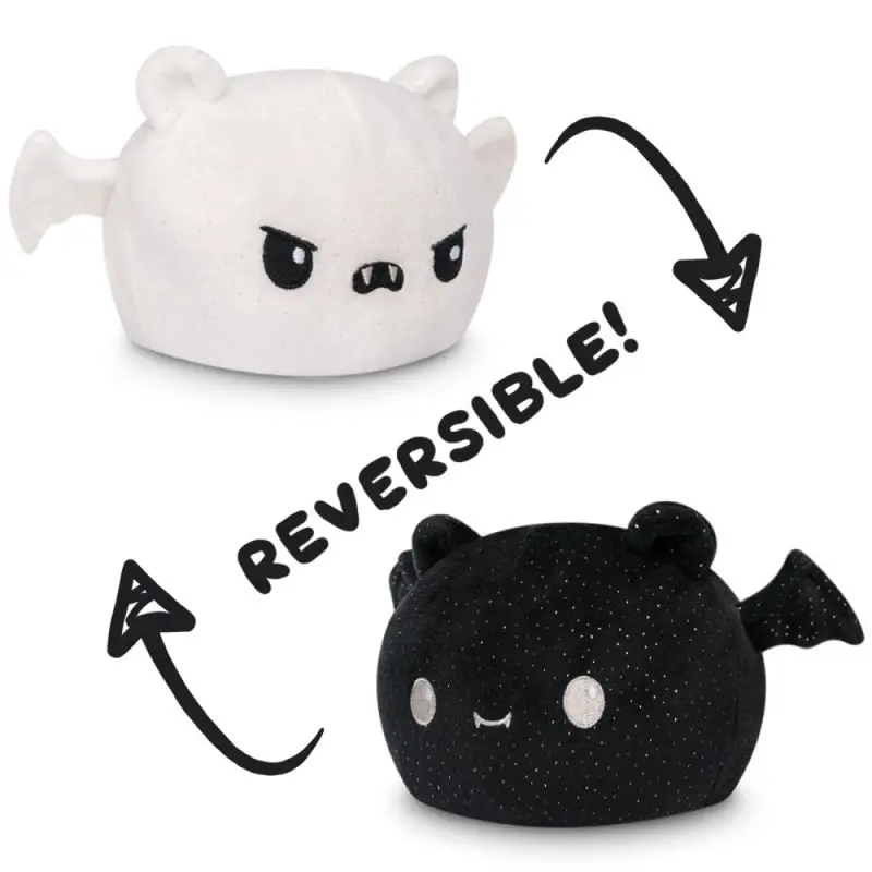 Reversible Bat Black/White Plush