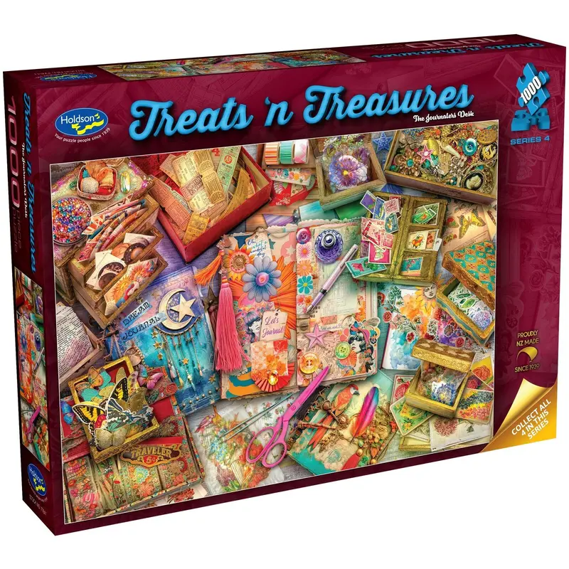 Treats N Treasures: The Journalers Desk - Puzzle (1000pc Jigsaw)