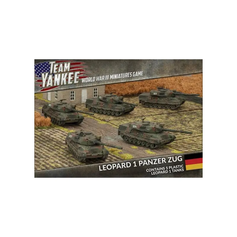 Leopard 1 Panzer Zug Platoon (x5) (Plastic)