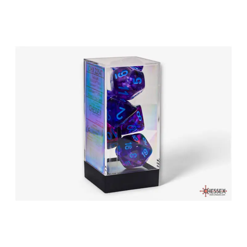 RPG Dice (Mega): Nebula Nocturnal/Blue Luminary (CHX22547)