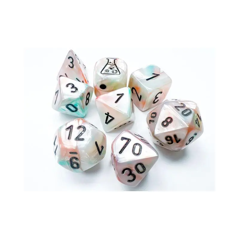 30056 CHX Lab Dice Poly Lustrous Sea Shell/Black