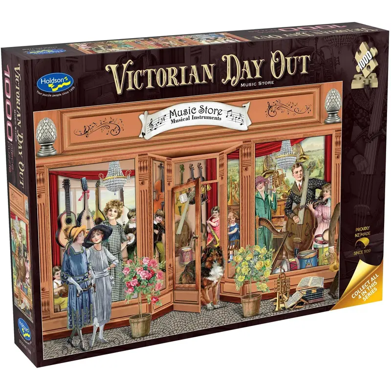 Victorian Day Out: Music Store - Puzzle (1000pc Jigsaw)