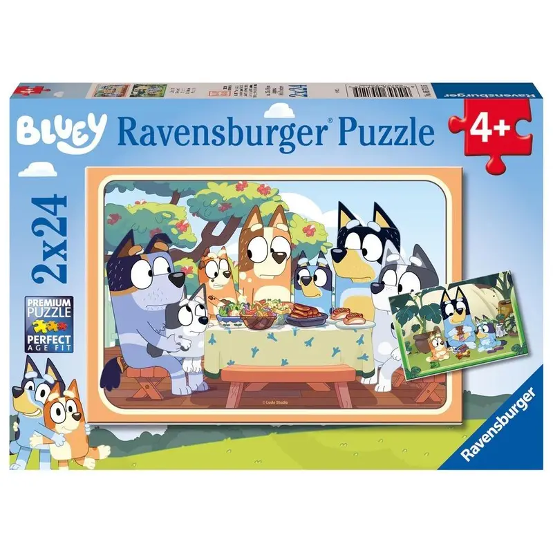 Ravensburger: Bluey Let's Do This! Puzzle (2x24pc Jigsaws)