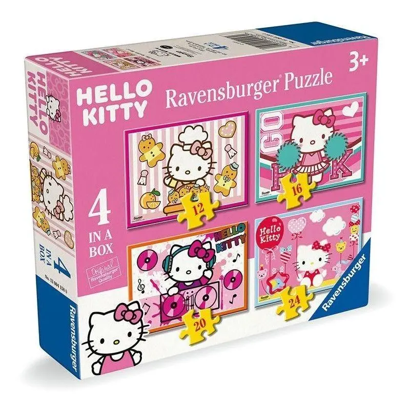 Ravensburger: Hello Kitty Dream Big! - 4-in1 Puzzle Box (12,16,20,24pc Jigsaws)