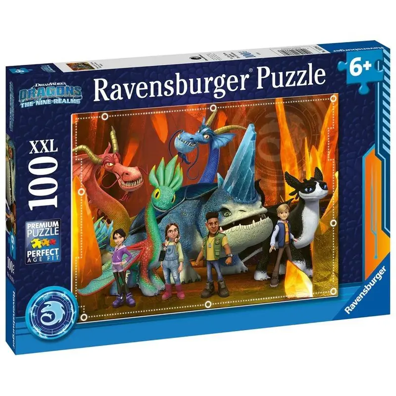 Ravensburger: How To Train Your Dragons Realms - XXL Piece Puzzle (100pc Jigsaw)
