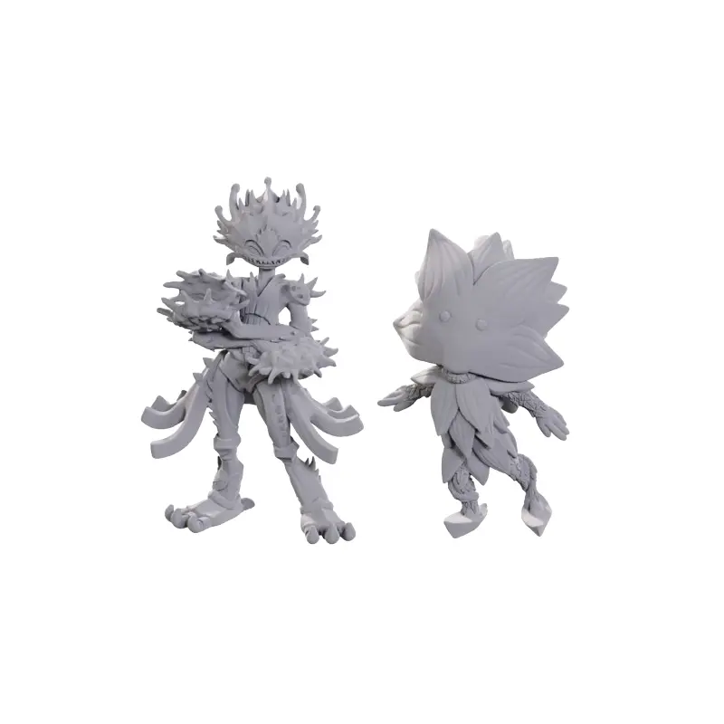 Pathfinder Deep Cuts Unpainted Miniatures: W25 - Lotus Leshy and Flytrap Leshy