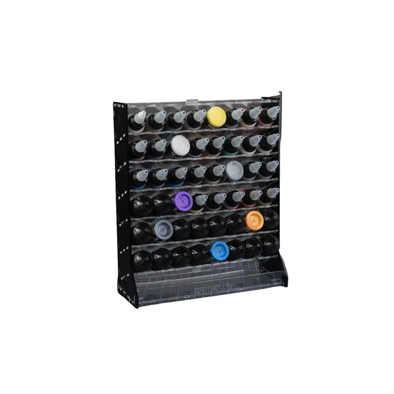 Desk Wizard Rampart Vertical Paint Rack - Wide Bottle Size