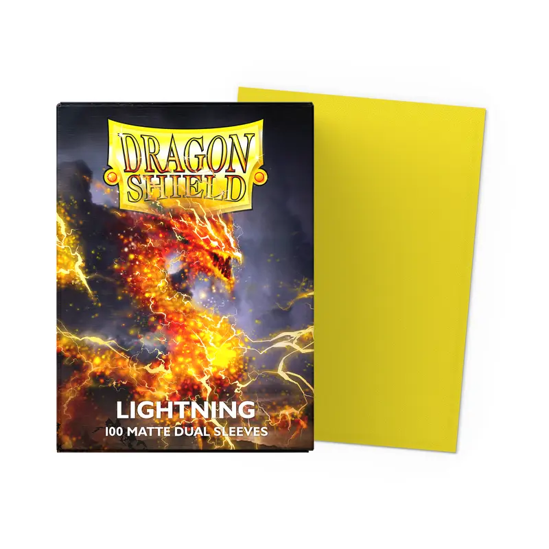 Dragon Shield Card Sleeves - Matte: Lightning