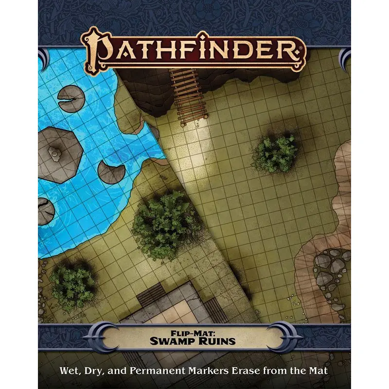 Pathfinder 2e Flip Mat: Swamp Ruins