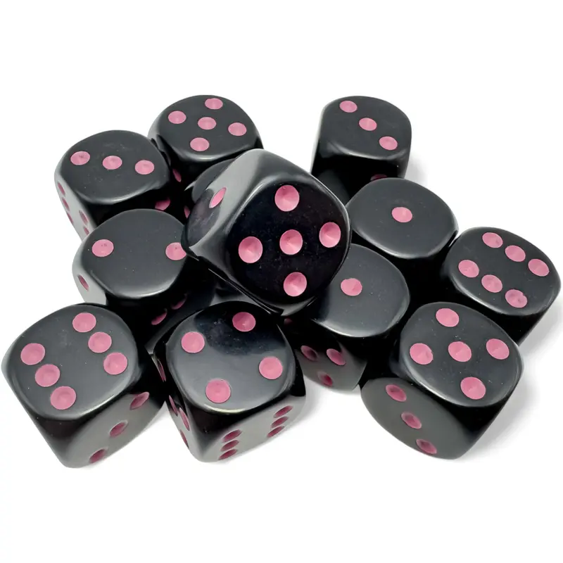 12D6 Set (16mm): Opaque Black/Pink (CHX25648)