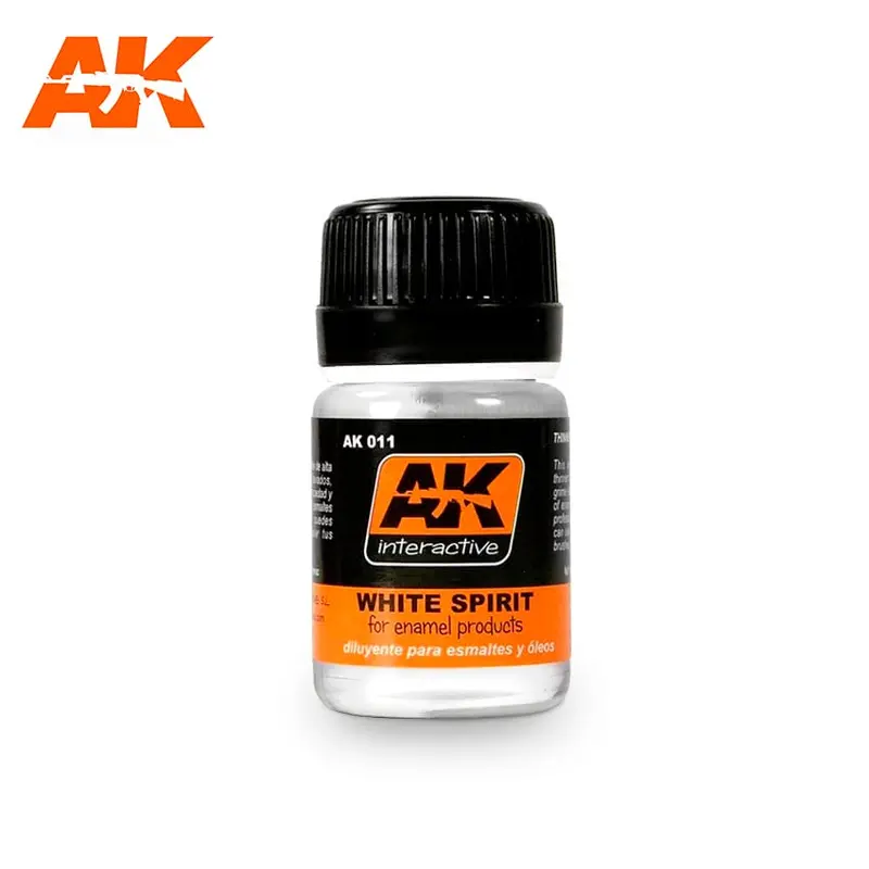 AK: Enamel Liquid Pigments - White Spirit 35ml (AK011)