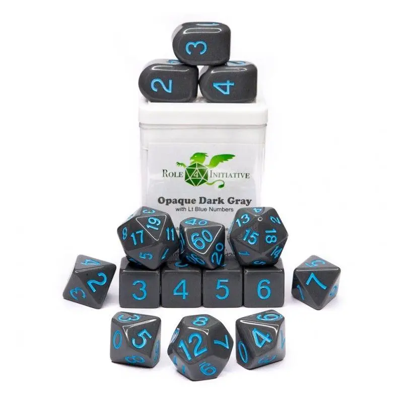 15-Set Opaque Dark Gray