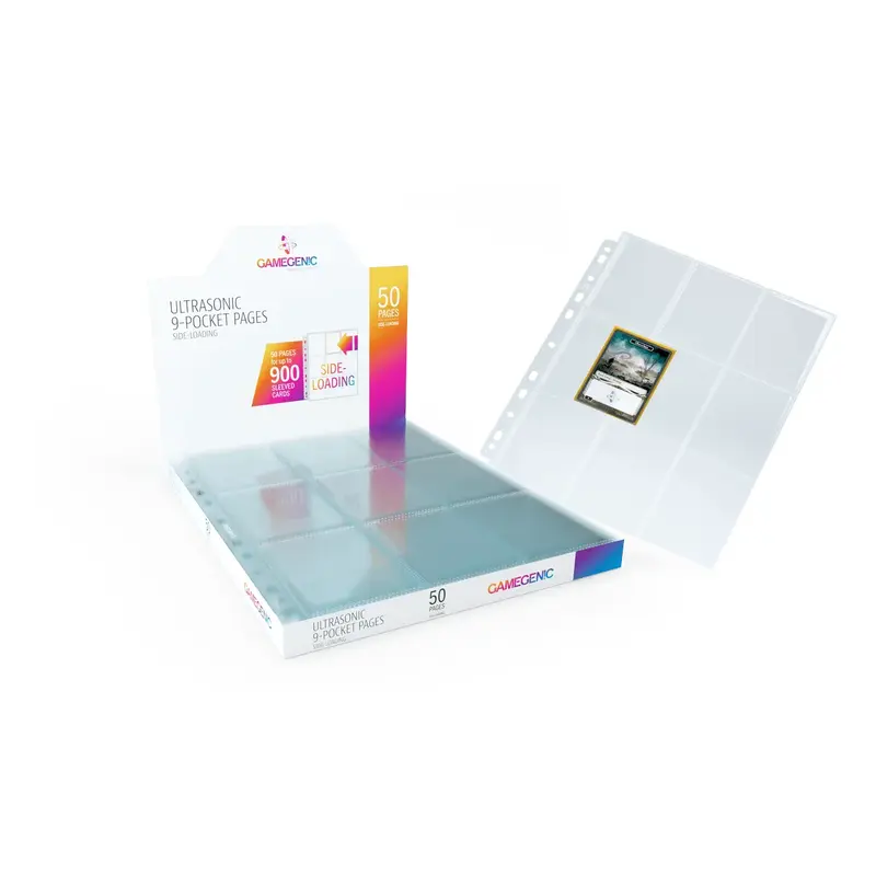 Gamegenic: Ultrasonic Sideloading 9-Pocket Binder Pages 50ct
