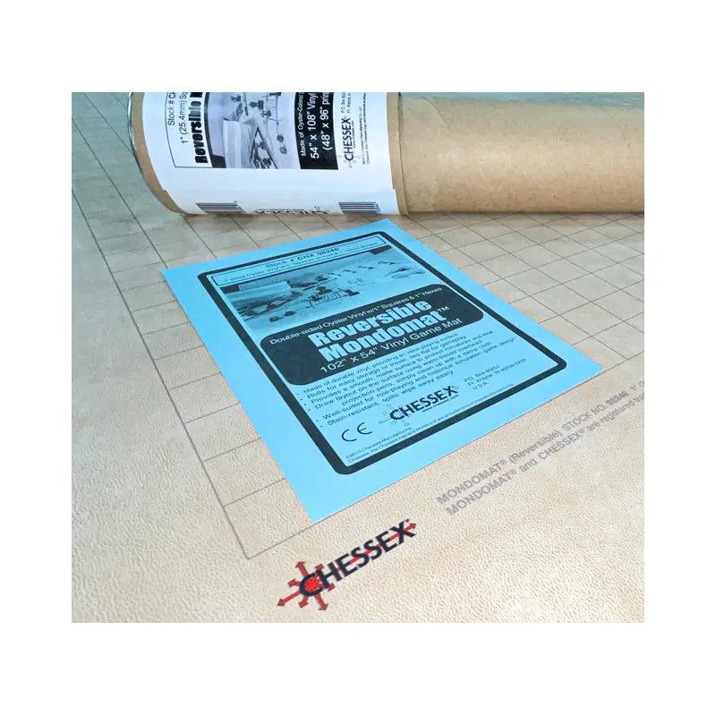 CHX98246: Mondomat (Reversible) 1 inch Squares and 1"" Hexes (54"" x 102"" Playing Surface)