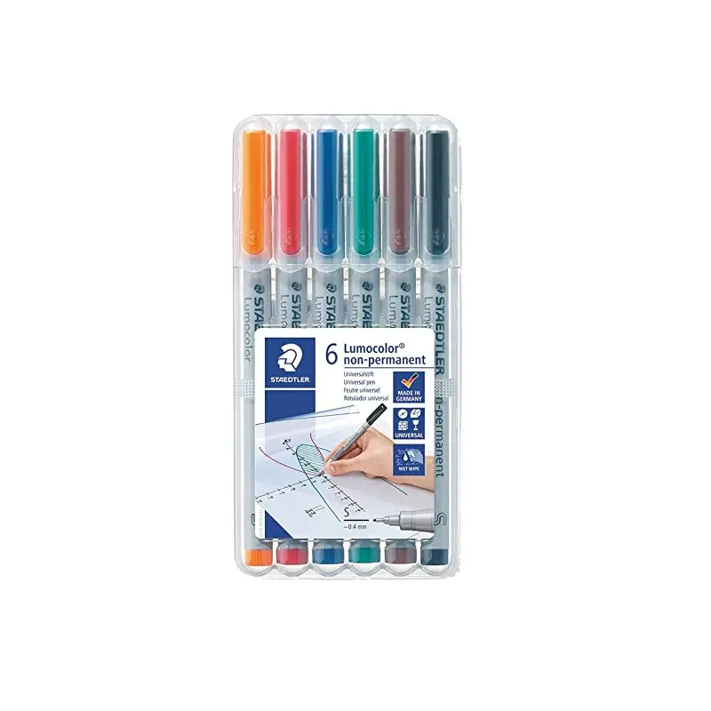 Staedtler 6 Lumocolor Markers