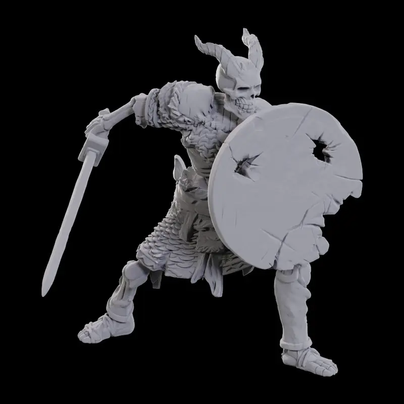 D&D Minis: Tiefling Skeleton (Unpainted / WV23)