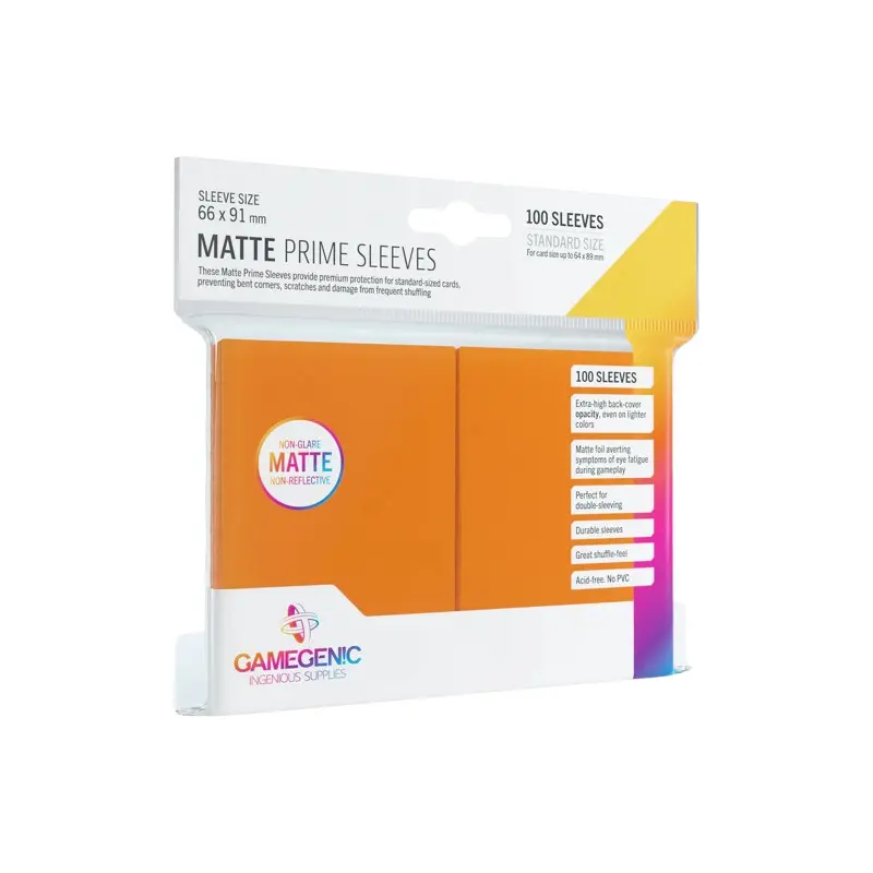 Gamegenic: Matte Prime Sleeves: Orange