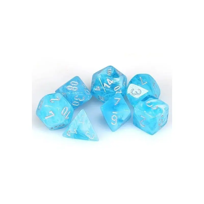 Luminary Mini-hedral Sky/Silver 7-Die set
