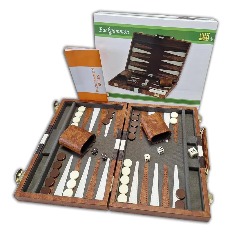 Backgammon: with 18'' Vinyl Case