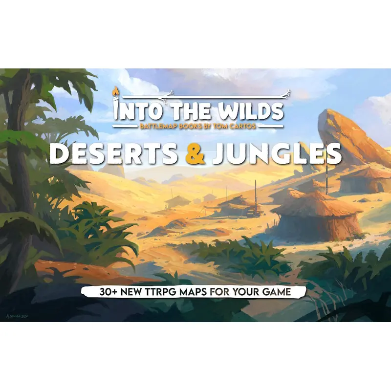 Into The Wilds Battlemaps: Deserts and Villages