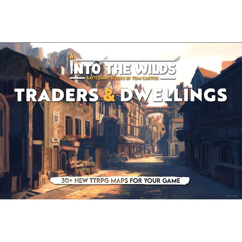Into The Wilds Battlemaps: Traders and Dwellings