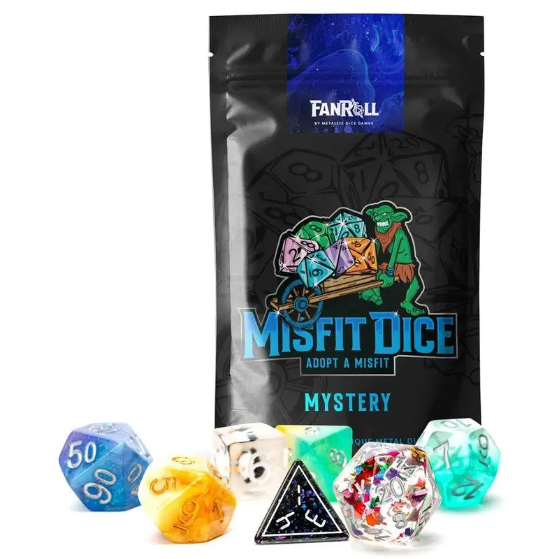 Mystery Misfit Resin Poly Dice
